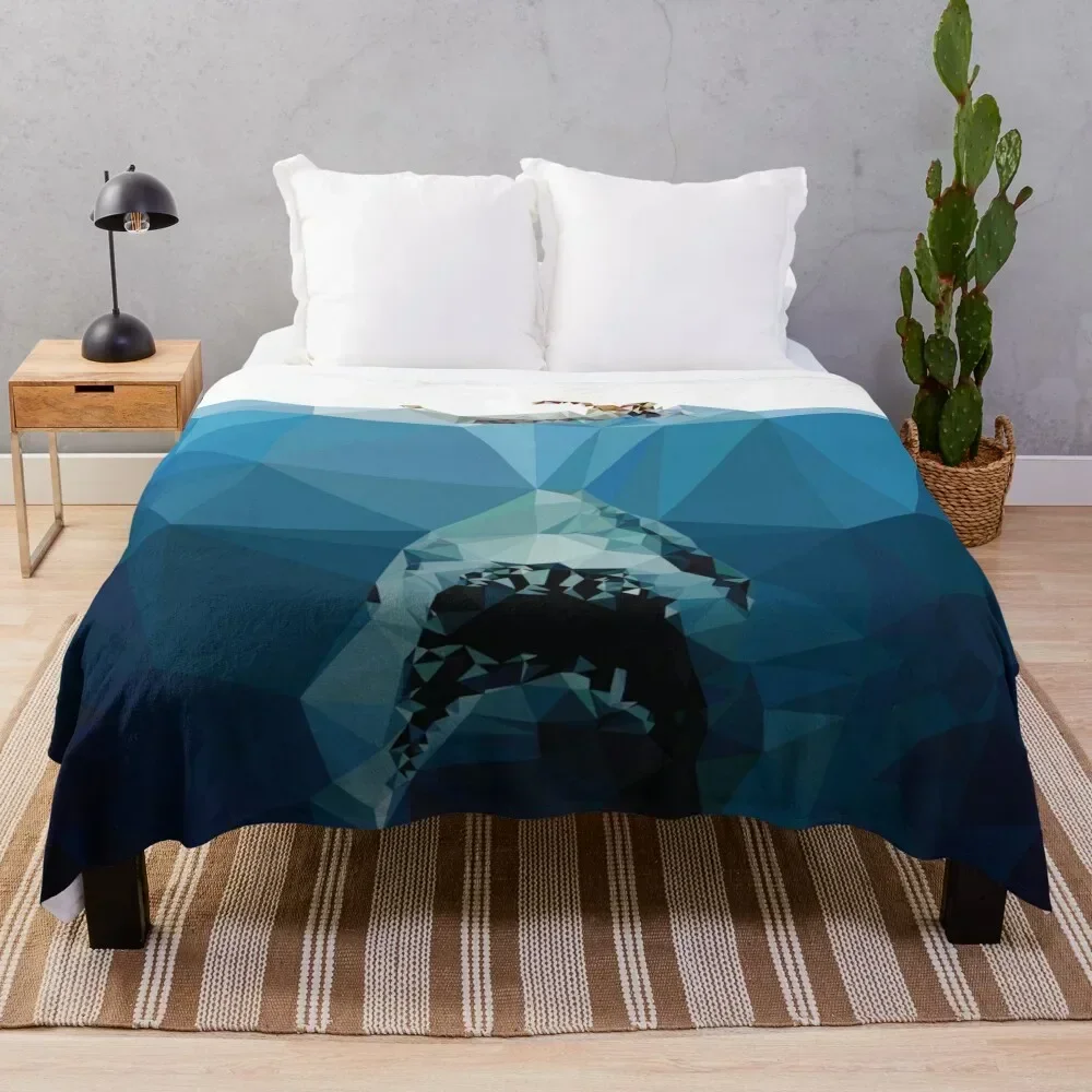 

Polygon Jaws Throw Blanket Stylish Warm Blanket for Living Room Bedroom