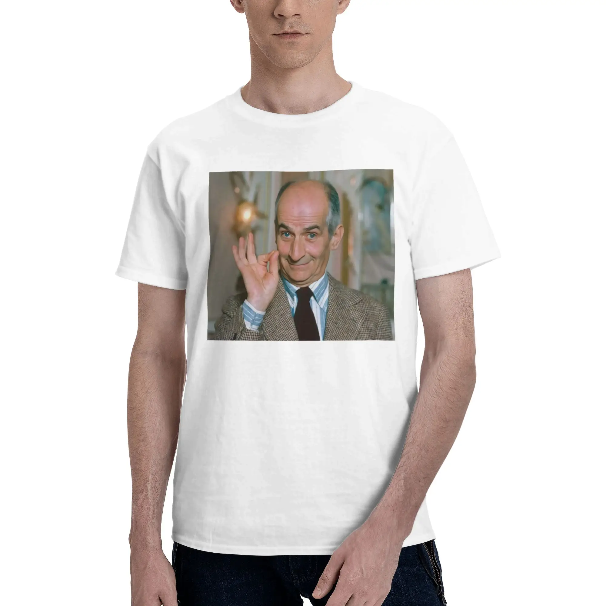Louis De Funes Acteur Francais Not Easy To Deform Reversible T-shirt Niche Sweet Cool Tee