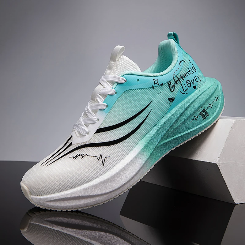 أحذية الجري الرجالية لوحة الكربون ماراثون التخصص الرياضية تنفس خفيفة الوزن المرأة مريحة عدم الانزلاق الترفيه أحذية رياضية