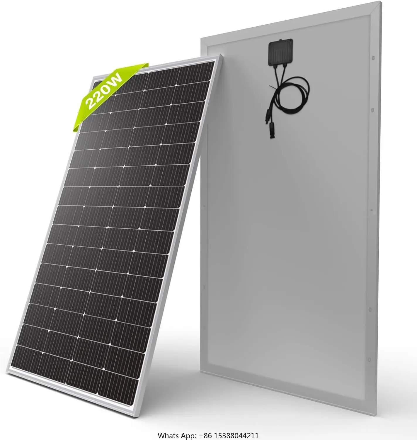 Solar Panel 10BB Cell Solar Panel 220 Watt 12V High Efficiency Mono Module RV Marine Boat Off Grid