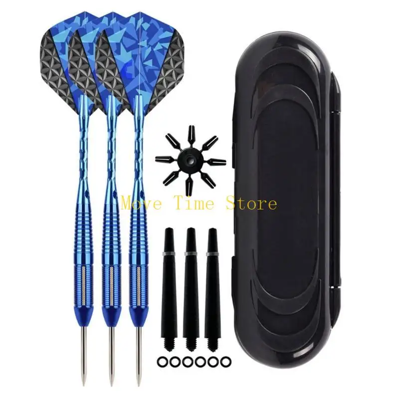 

92ME 1Set Portable Steel Tip Darts Set 22g Steel Darts Needle Professional Metal Tipped Darts for Dartboard Game Enduring