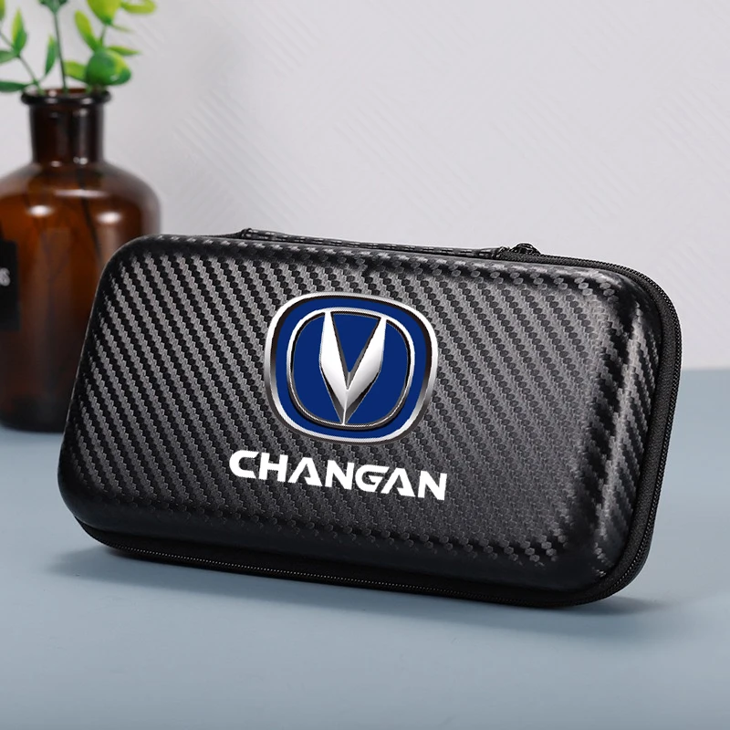 Carbon fiber digital Supplies Storage bag Armrest Box Storage For changan CS75 CS95 CS35 CS15 CS55 CS85 Eado alsvin uni k Car