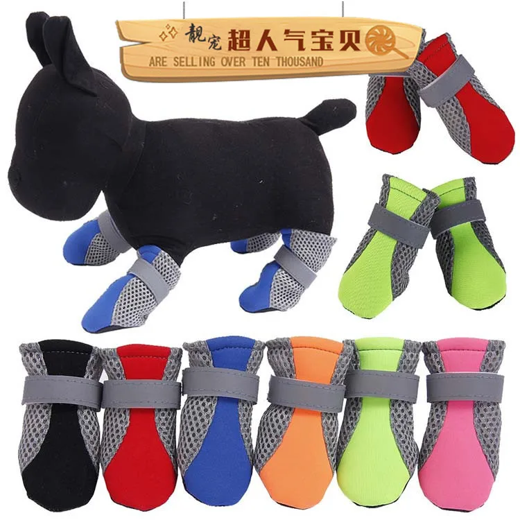 

Waterproof Outdoor Shoes with Mesh for Pet Dog and Cat, Rain Boots, Soft Bottom, New