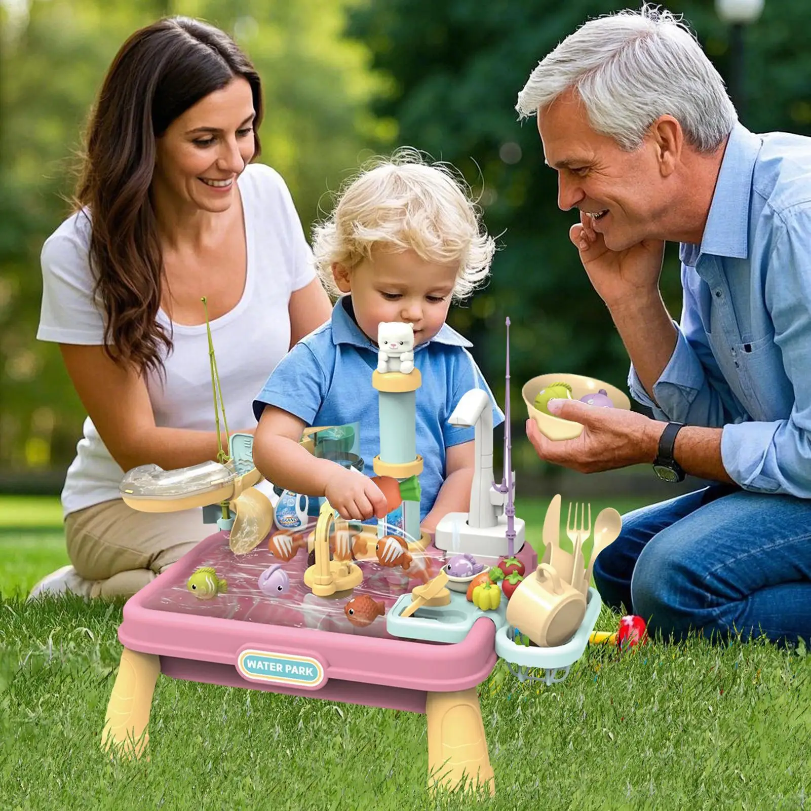 Children Sand Water Table Water And Sand Table Sensory Toy Set Boys Girls Outdoor Interaction Game For Classrooms Preschool