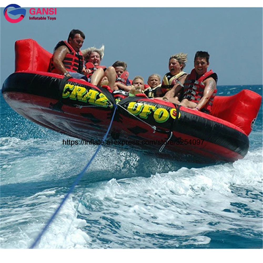 

Towable Tube For Sea Sport Park Beach Water Equipment Floating Inflatable Crazy UFO Super Sofa