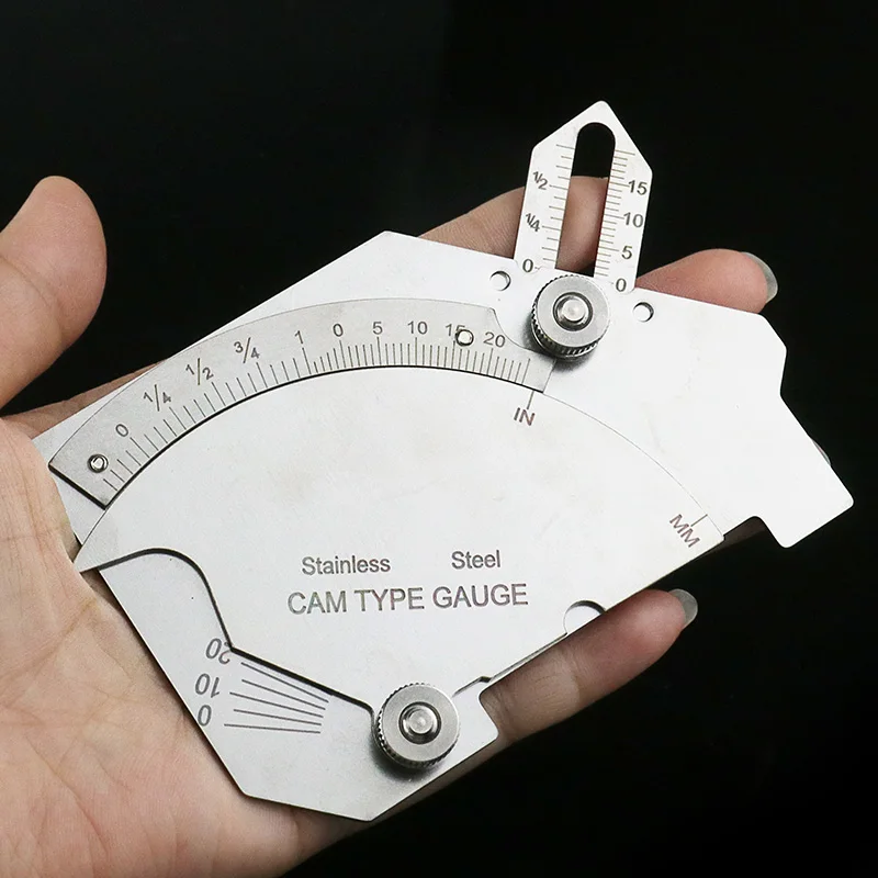 QSTEXPRESS MG-8 ponte camma saldatore calibro in acciaio inossidabile tipo camma Master Gage C50 Test ulnare per l'ispezione del saldatore
