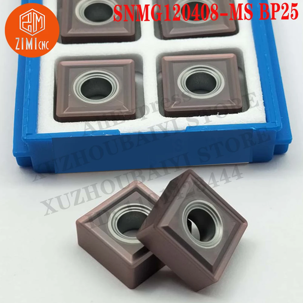 SNMG120408-MS BP25 SNMG 120408 MS External Turning Tool CNC Lathe Cutter Tools mechanical cutting tool Turning Carbide Inserts