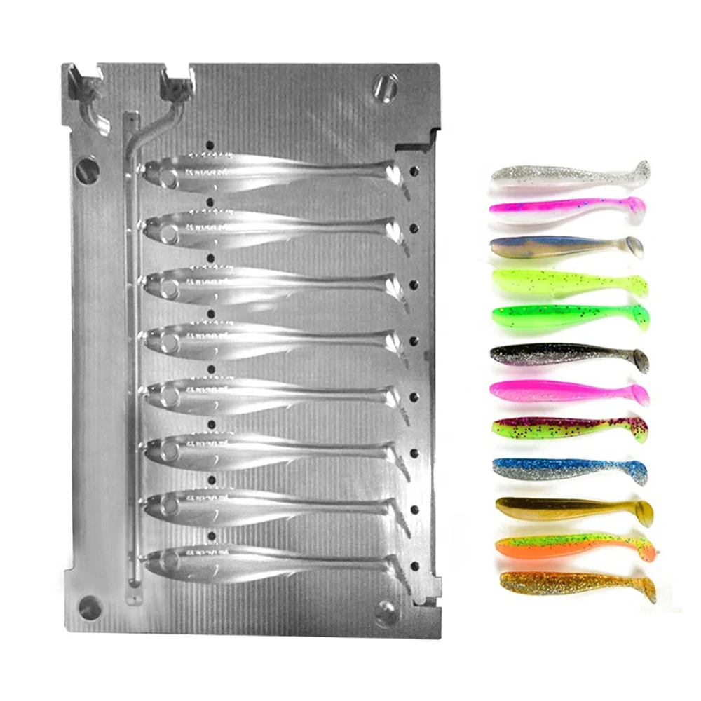Customize New High-Quality Soft Bait Molds DIY Custom Soft Bait Molds for Every Fish Species Injection Molding Plastic Molds CNC