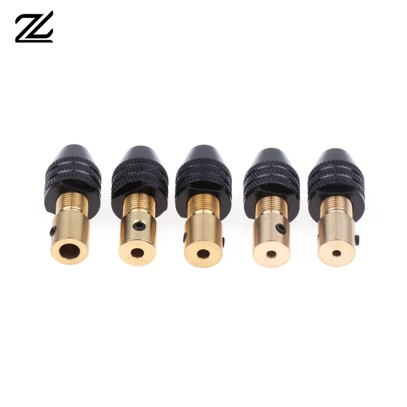 범용 소형 전자 드릴 비트 콜릿 미니 척 도구 세트, 고정장치 클램프, 다기능 마이크로 전기 드릴 척, 2mm-5mm