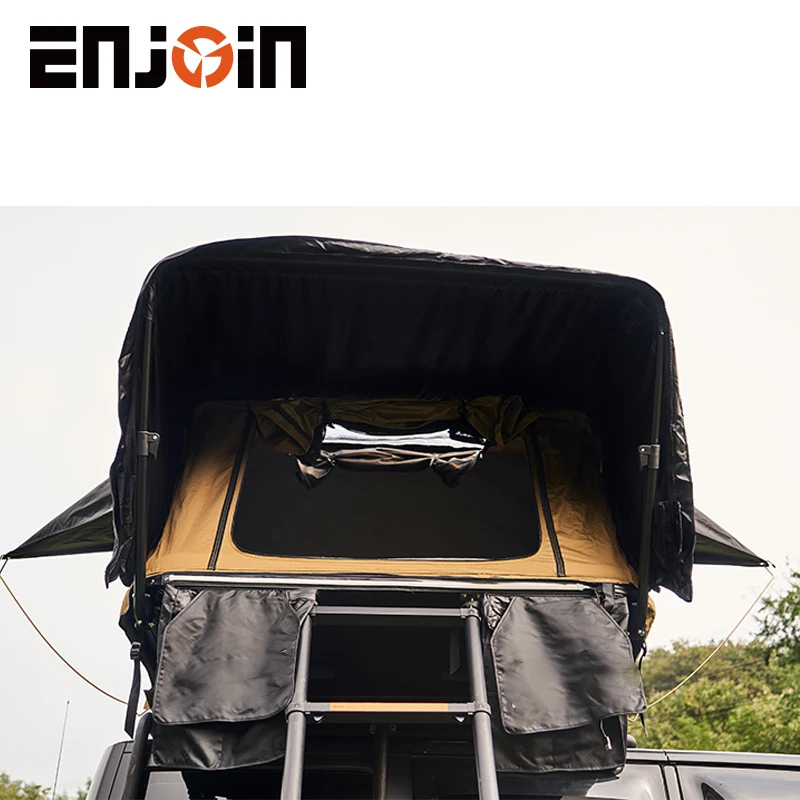 ENJOIN 4 Person Roof   Tent Hard Aluminum Shell Suppliers for Camping Awning and SUV