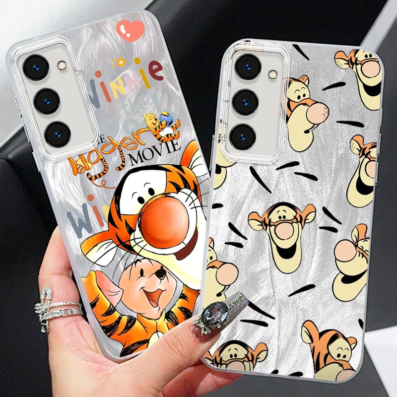 

Tigger And Winnie The Pooh For Samsung S24 S23 S21 FE Plus Ultra A03 A25 A23 A22 A21S A15 A14 A12 5G Feather Yarn Cover