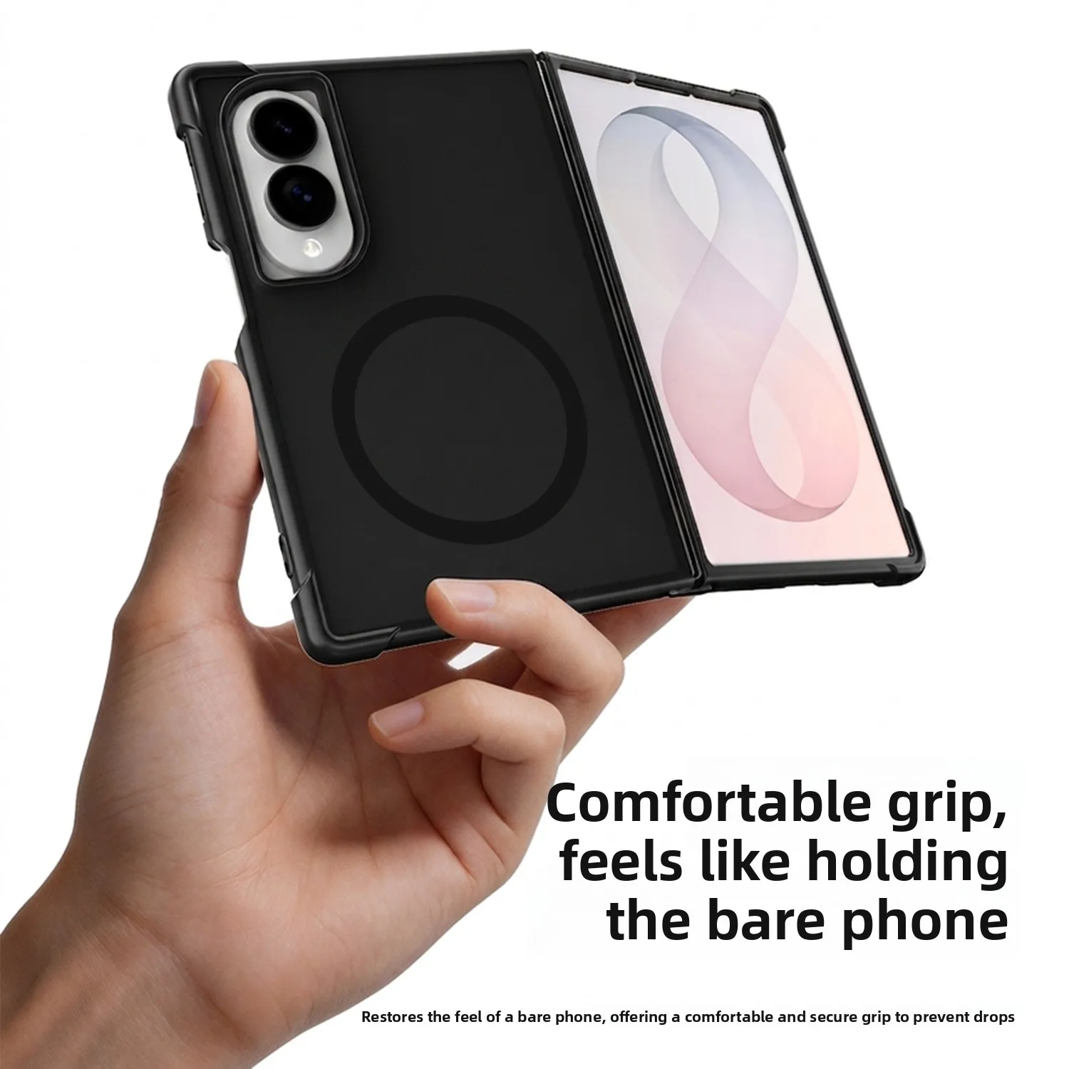 Luxury Matte Frosted Magnetic Phone Case For Magsafe For Samsung Galaxy Z Fold 8 Anti-Fingerprint Shockproof Phone Cover Fundas