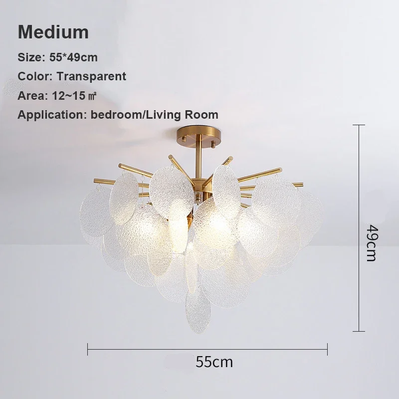 SANDYHA Moderne luxe hanglampen Metaalkunst Glazen kroonluchter Plafondarmatuur voor woonkamer Keuken Villa Home Decor Elegant
