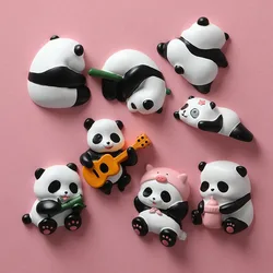 Panda Refrigerator Magnetic Sticker Resin Refrigerator Decoration Magnet Creative Magnetic Sticker Photo Wall