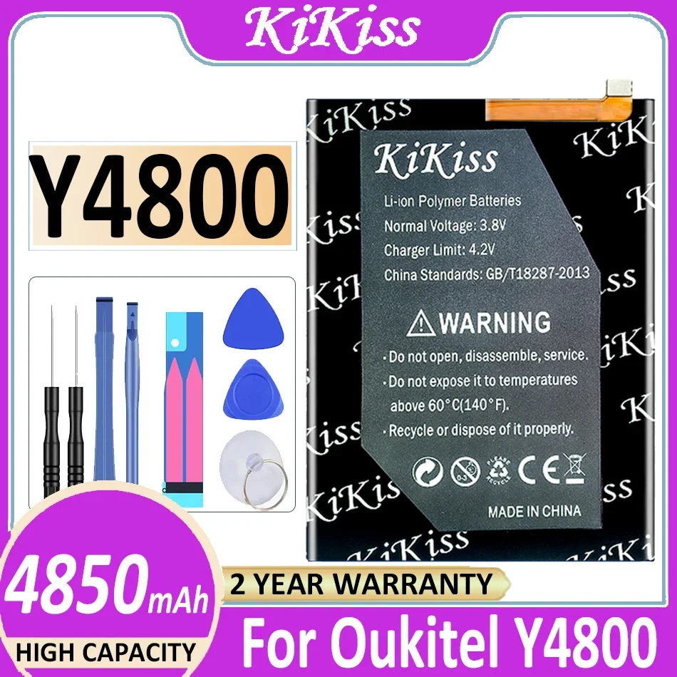 

KiKiss 4850mAh Rechargeable Battery Y4800 for Oukitel Y4800 Long Standby Time Mobile Phone Accessories ACCU Spare battery