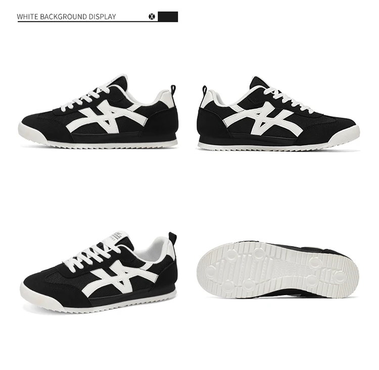 Modische, bequeme, vielseitige, gestreifte Freizeitsneaker für Herren mit Schnürung, atmungsaktiv und komfortabel, mit weichen, leichten Sohlen, geeignet für Sport und Freizeit. – Detail 13