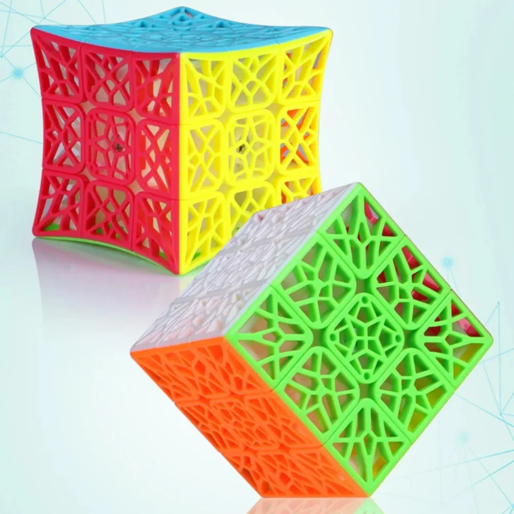 QiYi 3x3 DNA concavo Stickerless Speed Cube Puzzletoys per bambini bambini DNA 3x3x3 cubo senza adesivo giocattoli per bambini