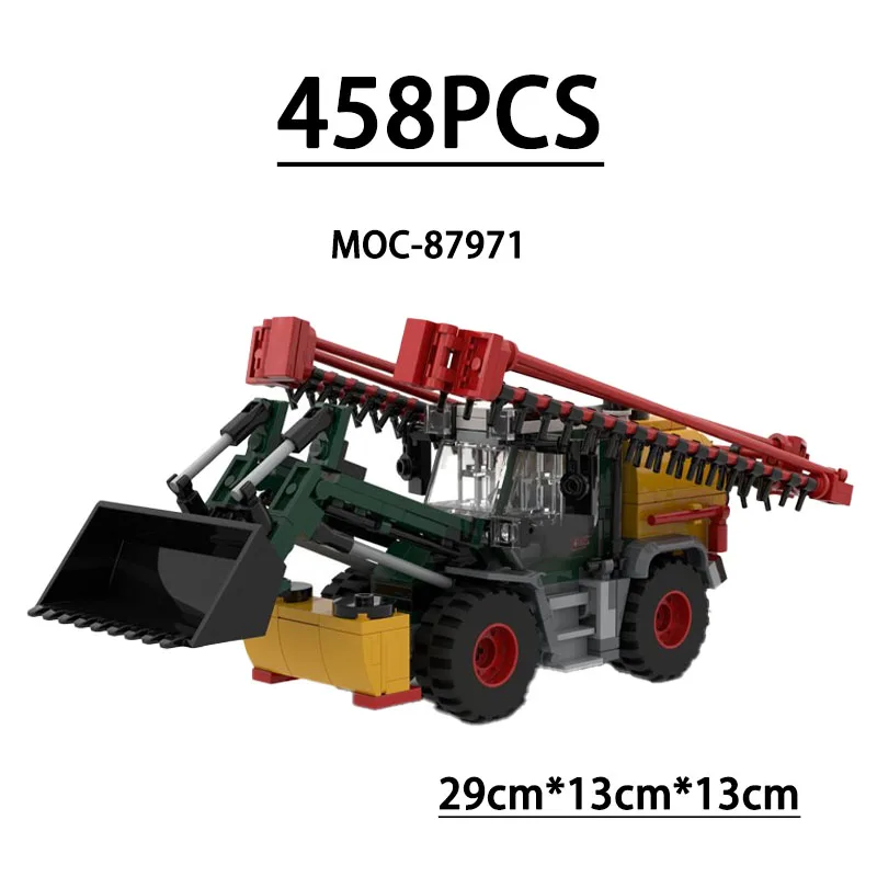 

MOC-87971 Building Block Front-Mounted Sprayer Model 458 Pieces Children's Educational Birthday Christmas New Year Toy Gift