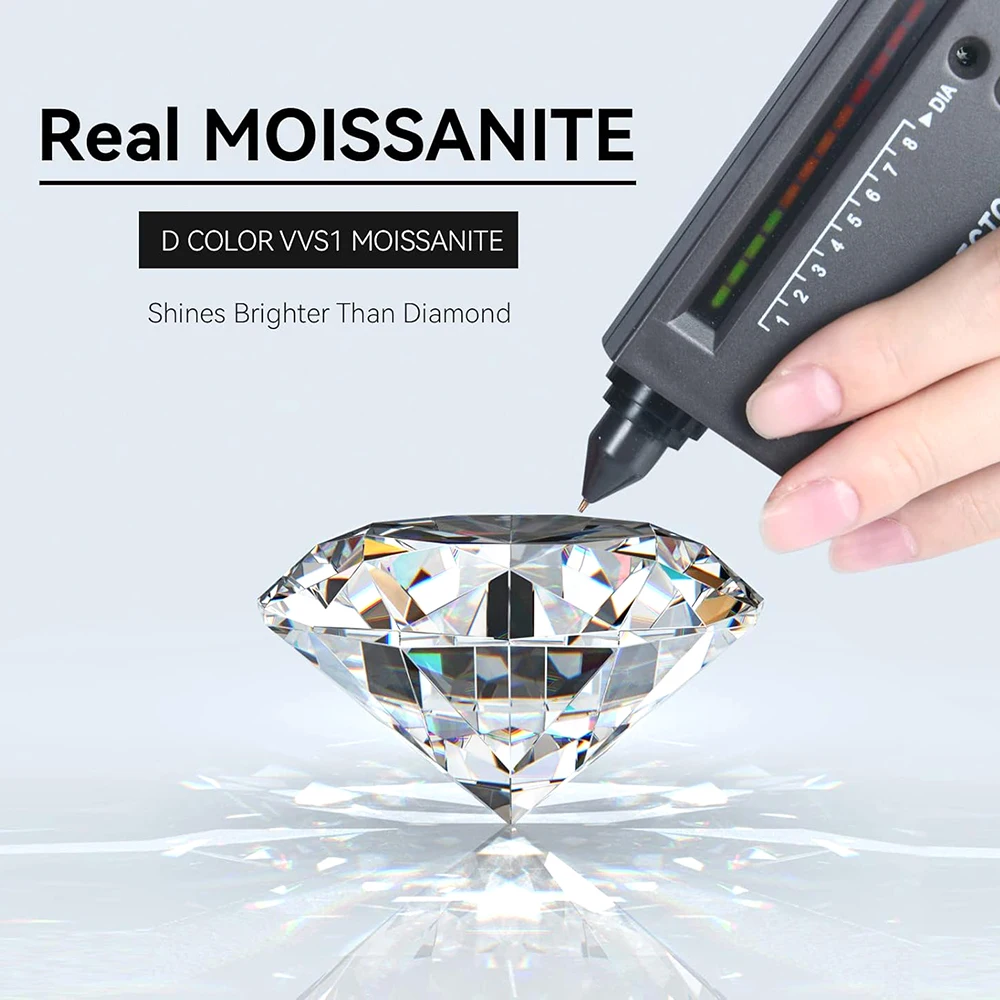 Authentic 1-3ct Colorful Moissanite Pendant Necklace wit Certificate Passed Diamond Test Women Jewelry Gift S925 Silver