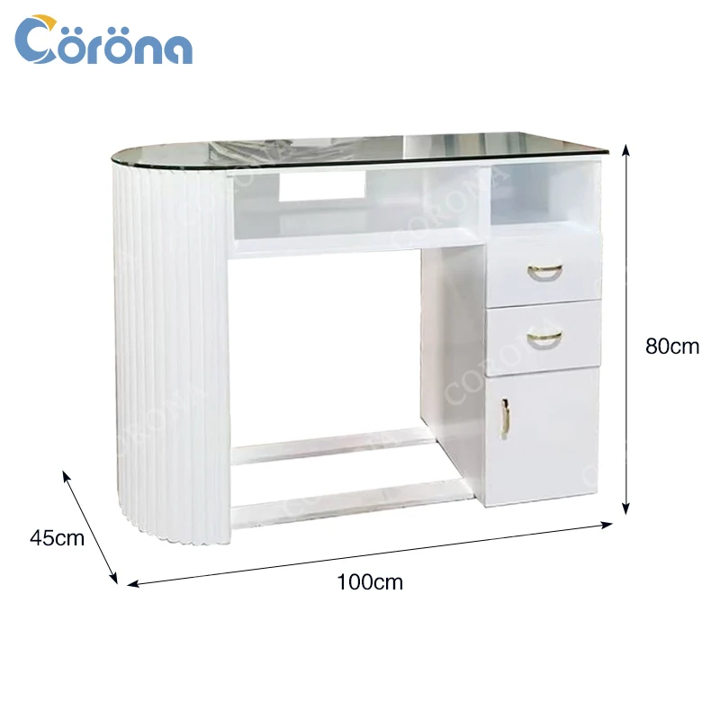 Custom Color Professional Nail Tech Table Manicure Tables With Dust Collector