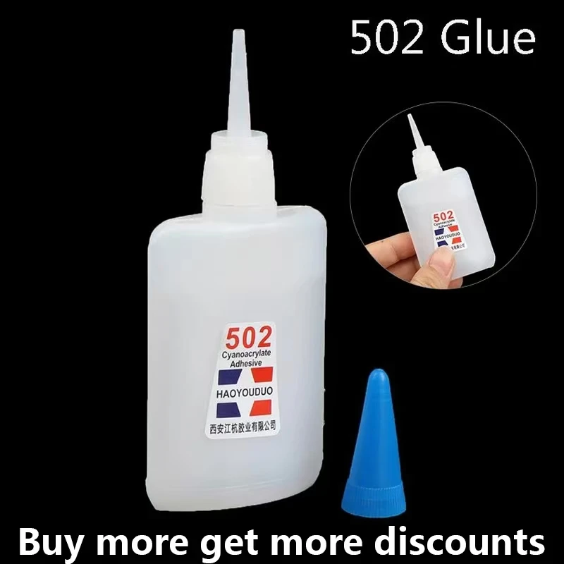 

1pc 502 Super Glue Instant Quick Dry Cyanoacrylate Strong Adhesive Quick Bond Leather Rubber Metal Office Supply Quick