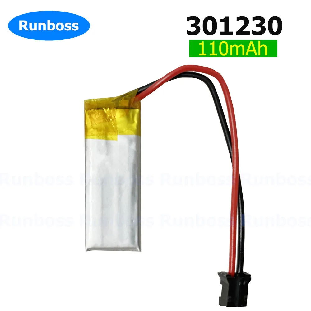 4szt 3.7V 110mAh 301230   Akumulator litowo-polimerowy Li-Po do ładnej klawiatury nano\