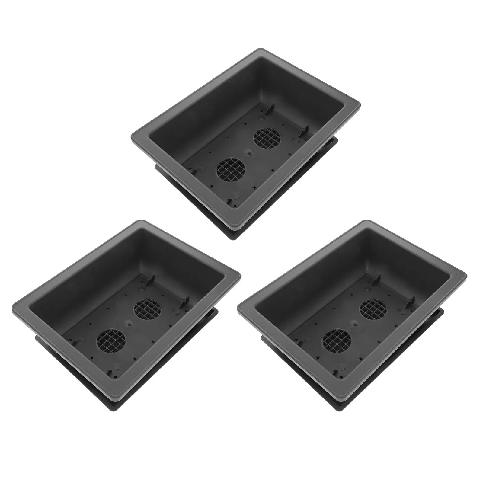 

3 Sets Potted Succulents Tray Deep Humidity Trays for Bonsai Hallow Round Pots Animal Flower Container Cute Mini