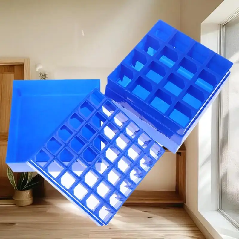 حقيبة تخزين رف طرف الماصة؛ حامل أنبوب اختبار الطرد المركزي الدقيق المستدام للمجمدات. #6