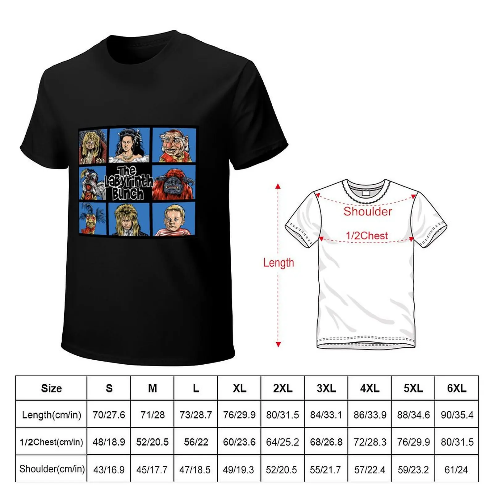 The Labyrinth Bunch T-Shirt man t shirt cotton T-Shirt