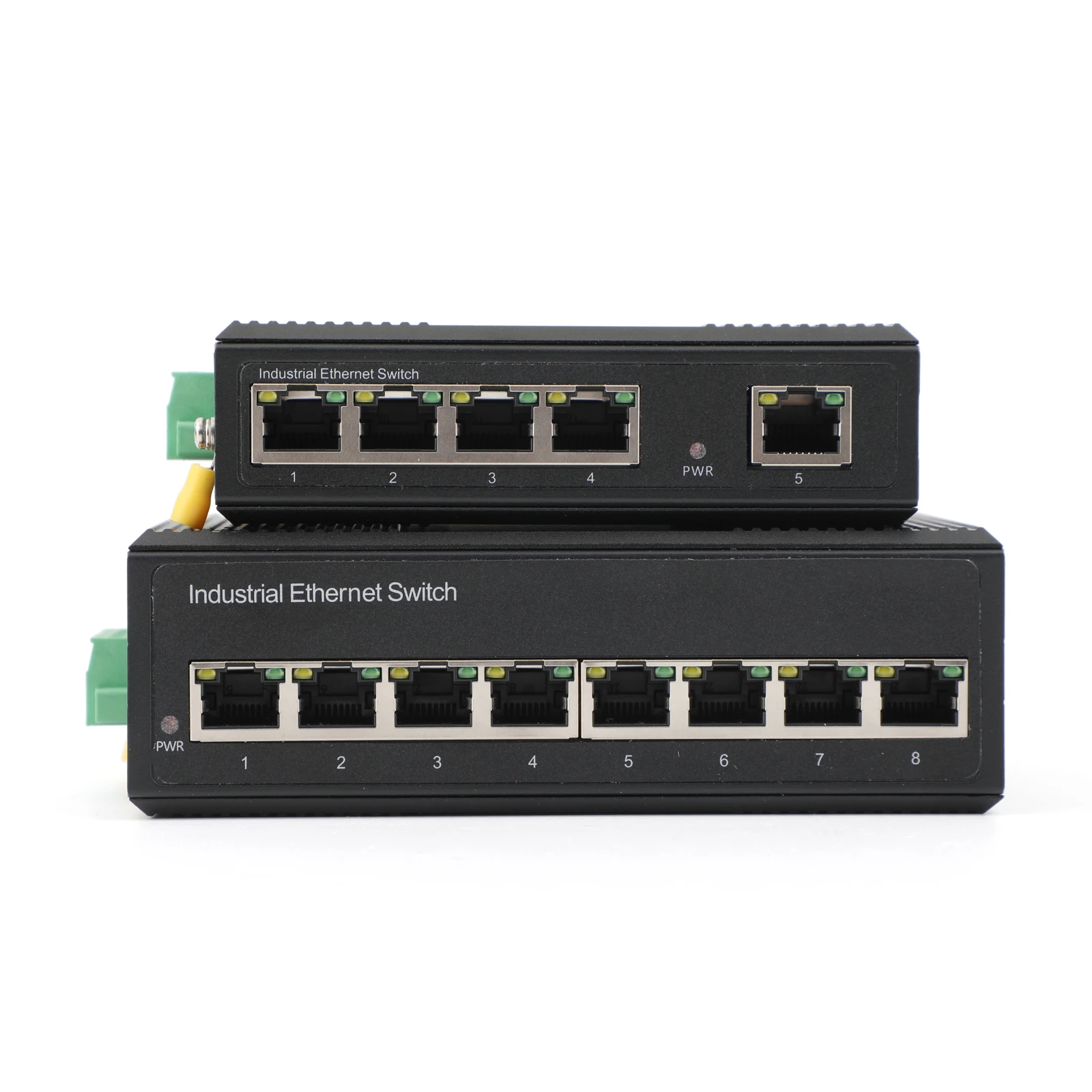 1 PCS Industrial Gigabit POE Switch 5/8 Port, DIN Rail Mount, Plug and Play for Factory Automation & Surveillance