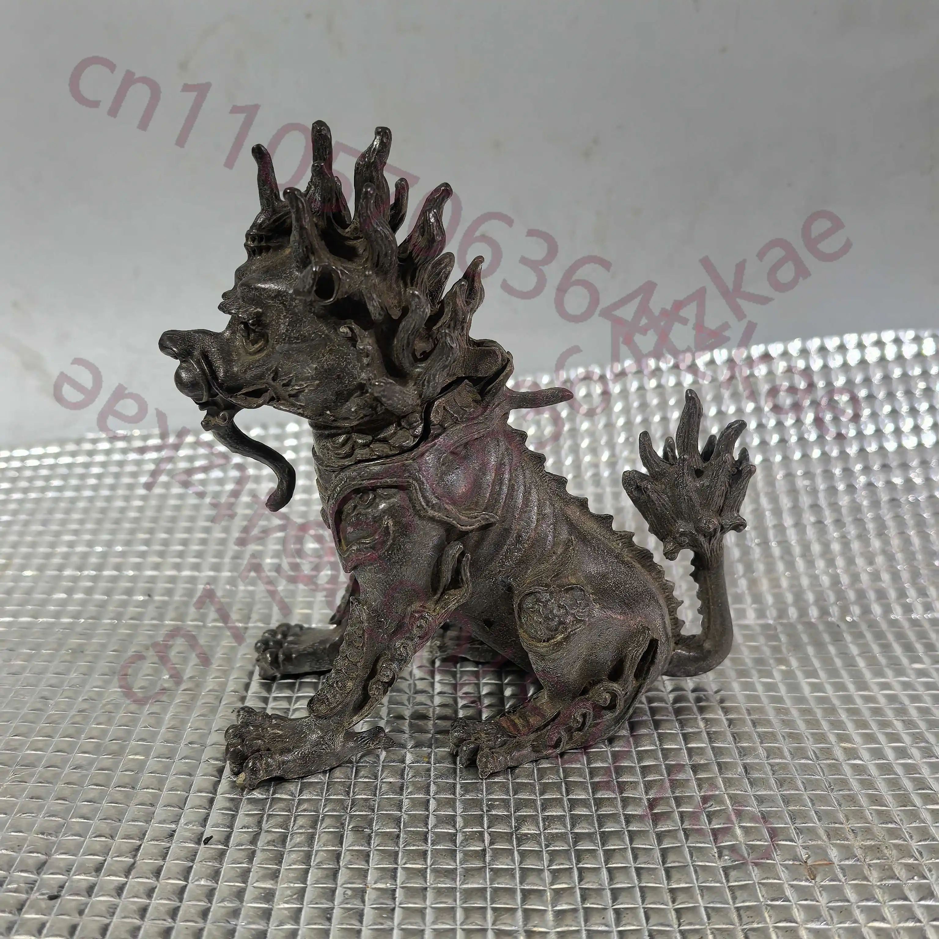 

Китайская народная коллекция антикварных украшений с изображением благоприятного единорога Се Чжи - Изделия ручной работы для декора дома