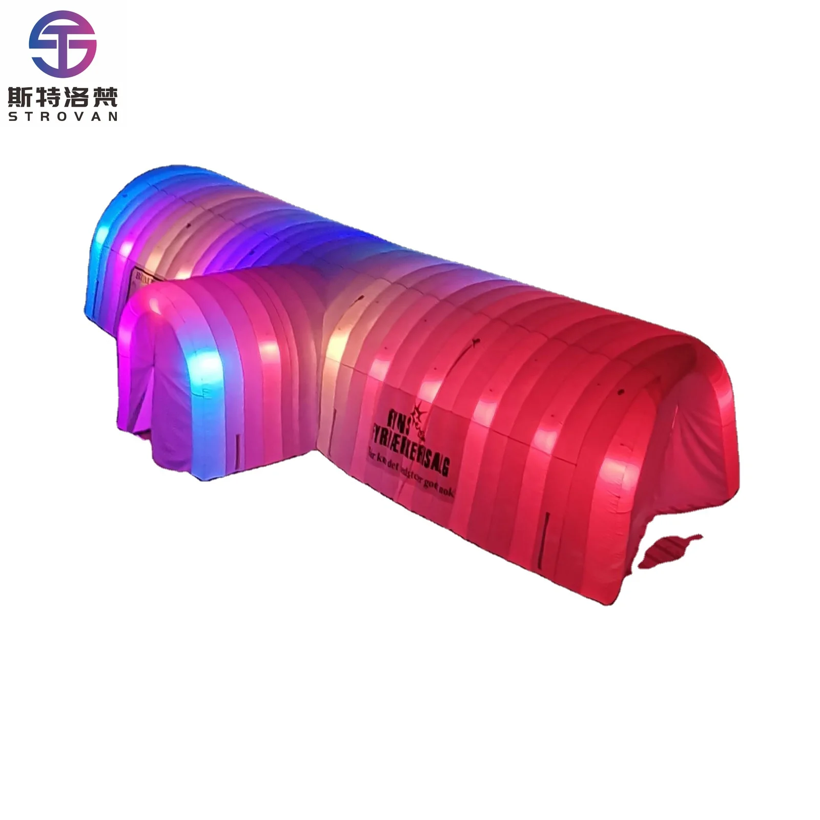 

STLF LED Lighting Inflatable Tunnel Entrance Tent 3 Doors Balloon Type Advertising Inflatables for Event Exhibition Promotion 1