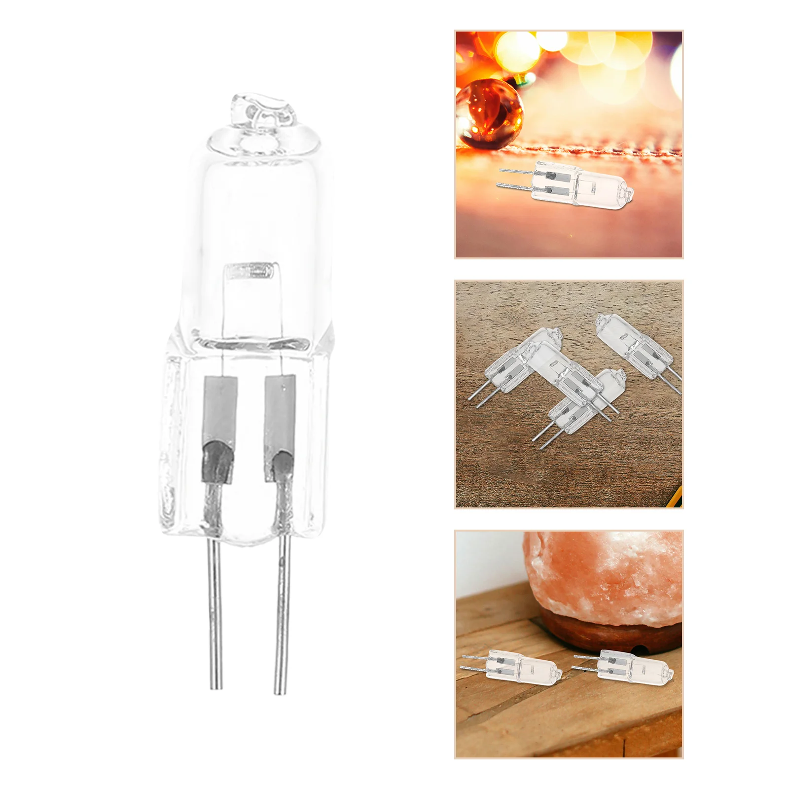 5 Pcs 20W 12V 2900K G4 Base Bi-Pin Crystal Lamp Halogen Bulbs for Cabinet Lighting Spotlight g4 light