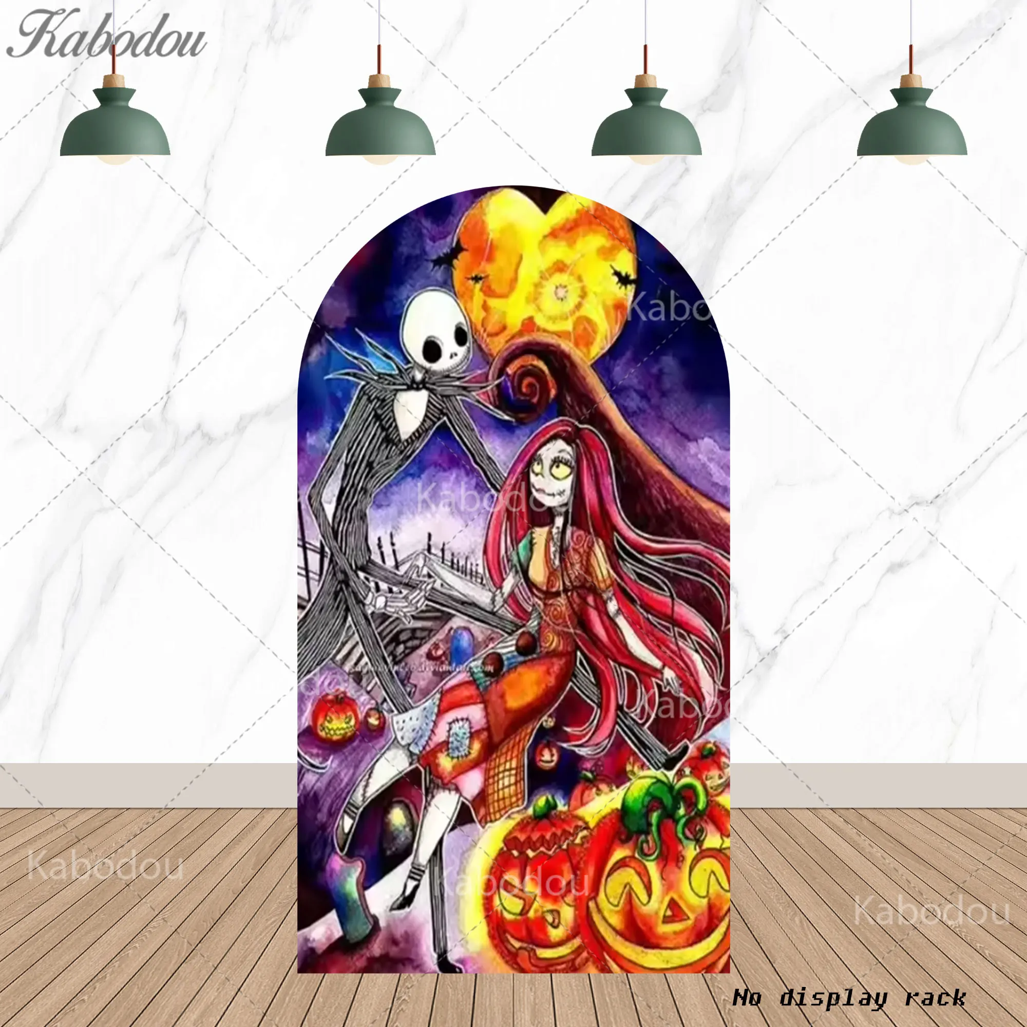 الكابوس قبل عيد الميلاد موضوع قوس خلفية زينة الهالوين في الهواء الطلق حفلة خلفية جدار التصوير راية ملصق