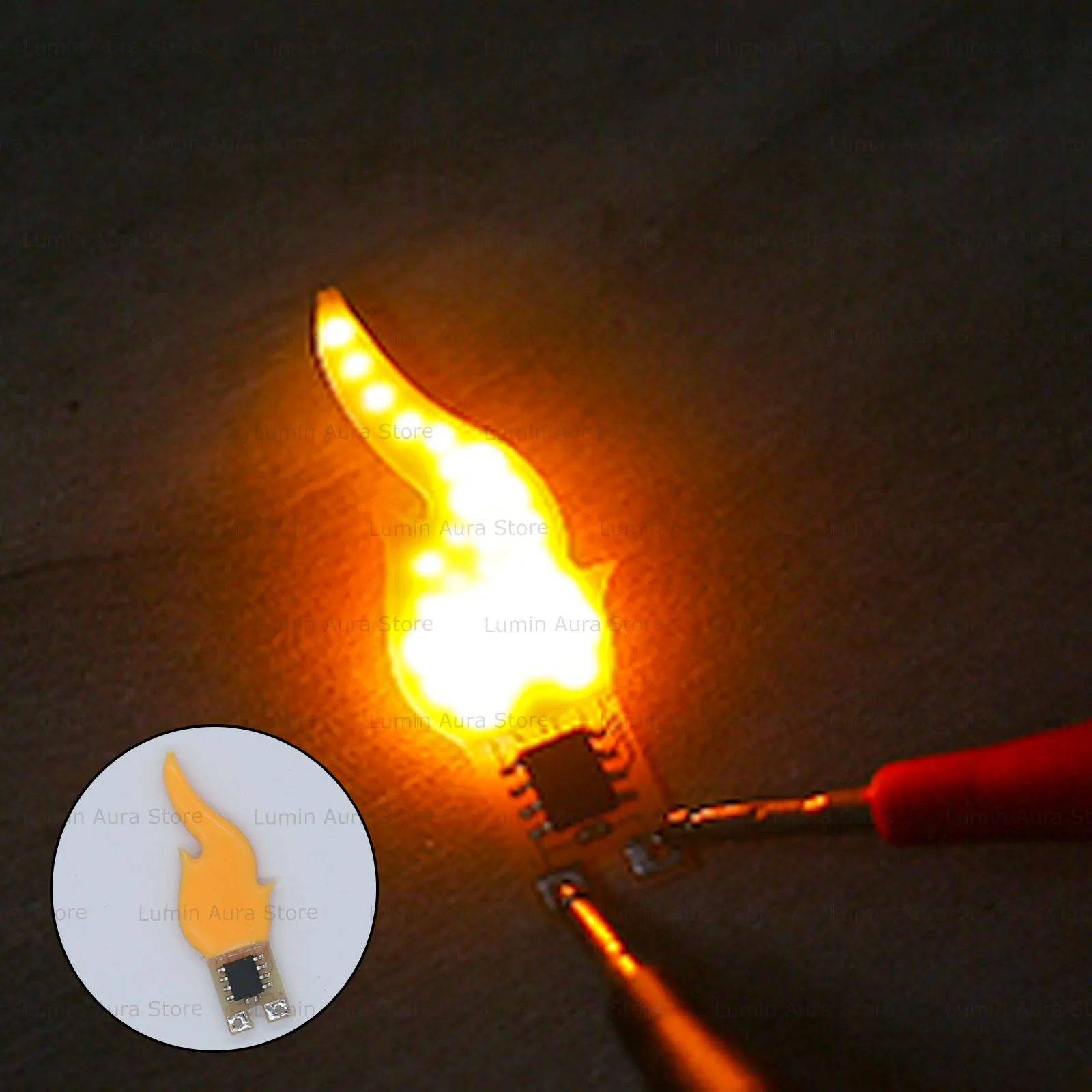 

20mA DC3-5V DIY LED Candle Flame Lamp Light Bulb for Camping Party Home Christmas Decoration Flame Shape Lighting Accessory