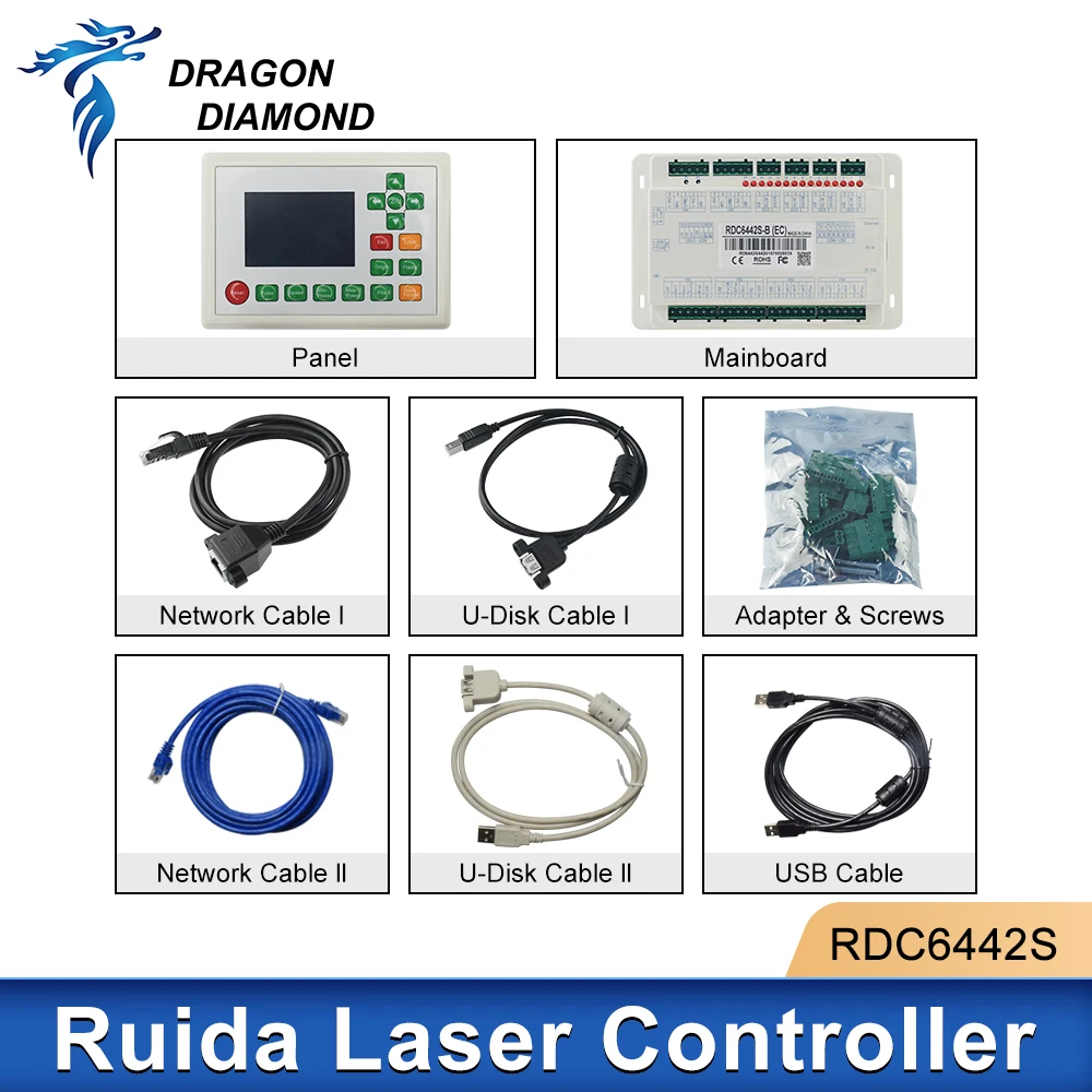 Ruida Co2-Laser-Controller-Systemplatten Filmmembran RDC6442S für Lasergravierer und Schneidemaschine RDC 6442 6442G 6442S