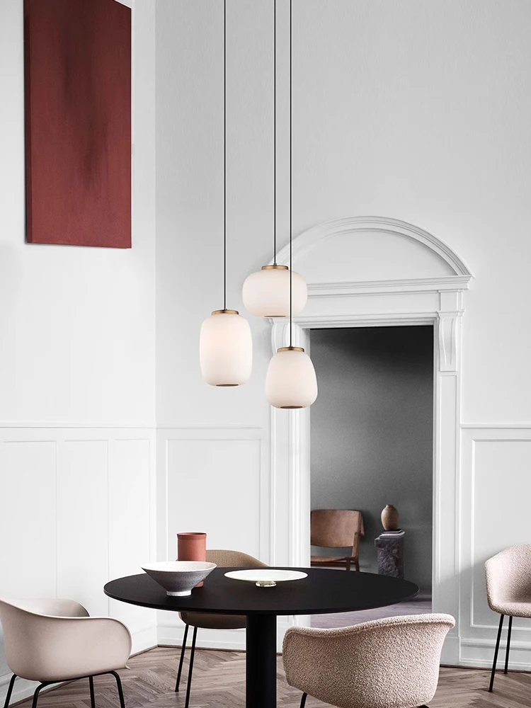 

French style light luxury restaurant designer bedroom bar artistic creativity personality medieval glass pendant light