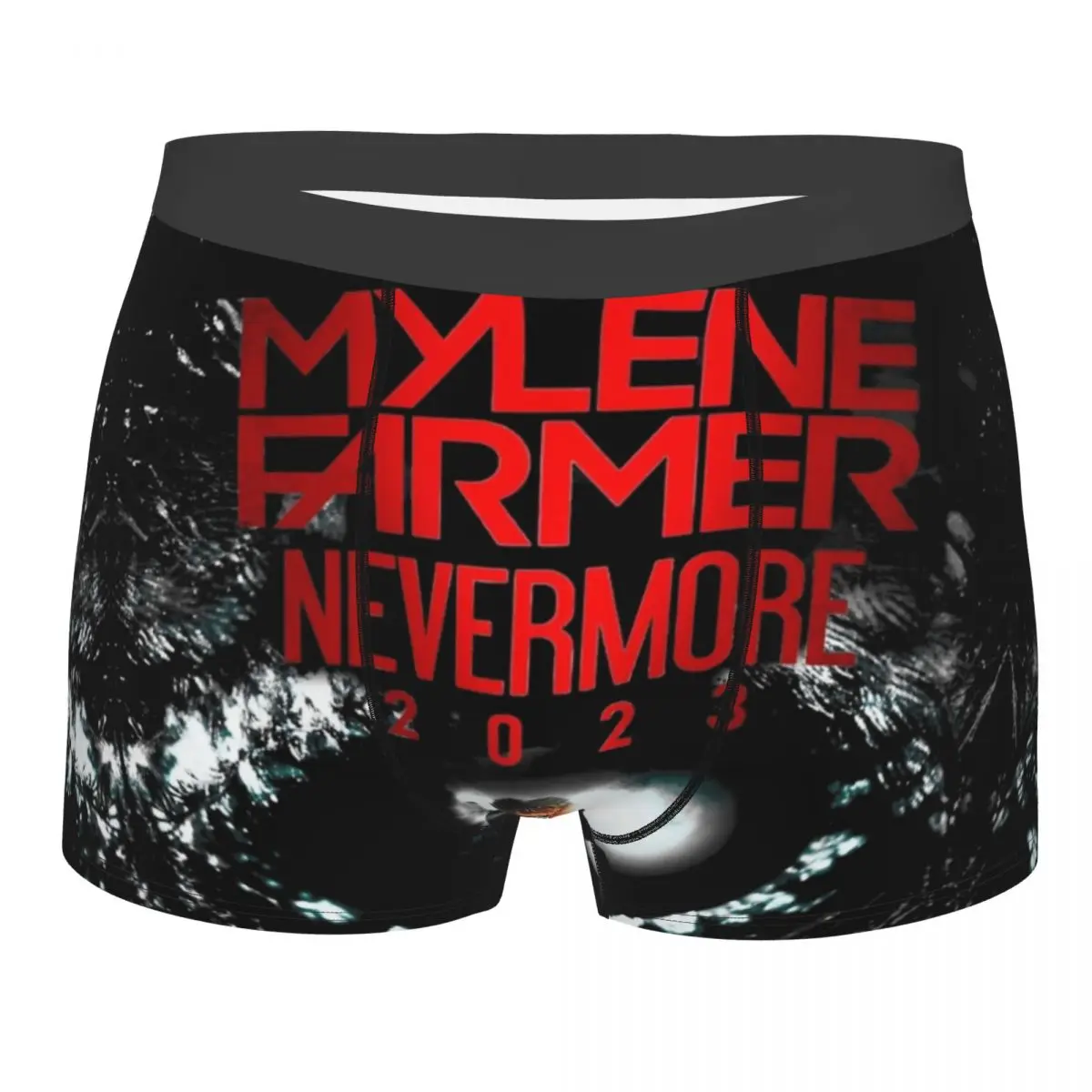 Mylene Farmer Nevermore 2023 Boxer Shorts For Men 3D Printed French Singer Underwear Panties Briefs Breathable Underpants