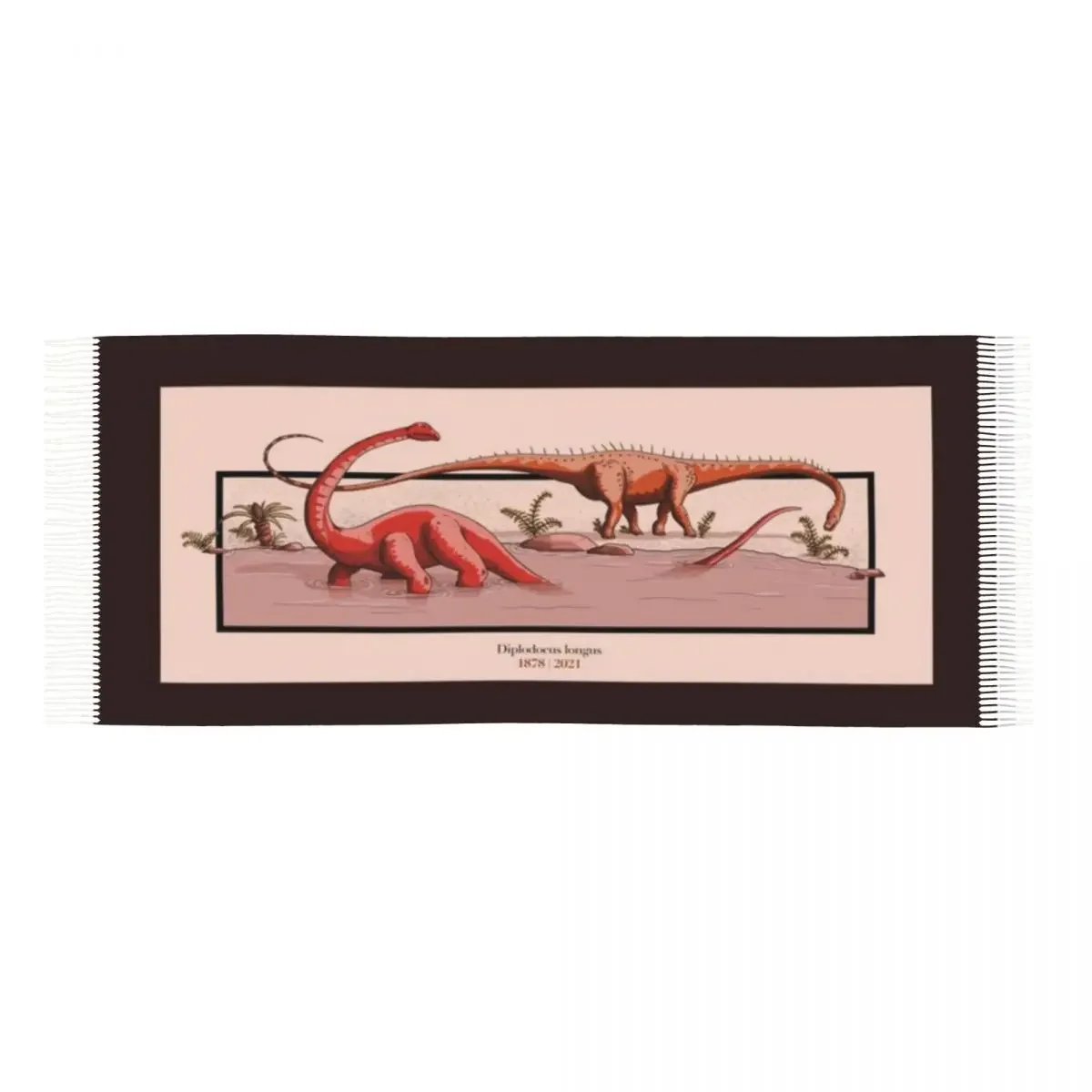 

Шаль Шарф с кисточками