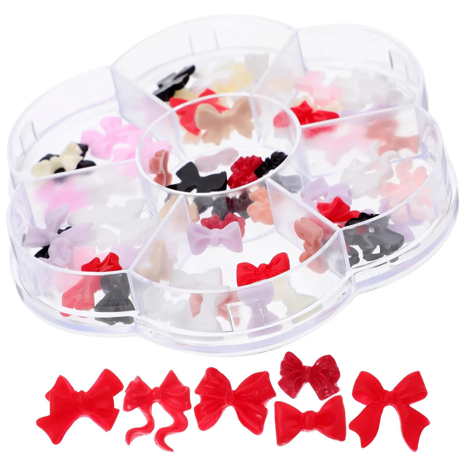 1 صندوق فراشة عقدة مسمار الفن سحر 3D لطيف القوس زينة للأظافر هلام الاكريليك DIY المرأة المألوف عطلة الأظافر #3