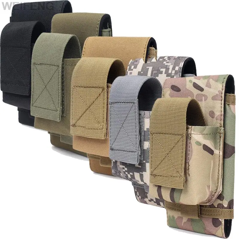 

Tactical Molle Cell Phone Pouch Wallet Purse Cigarette Pouch Storage EDC Bag Outdoor Hunting Accessories Tool Waist Pocket