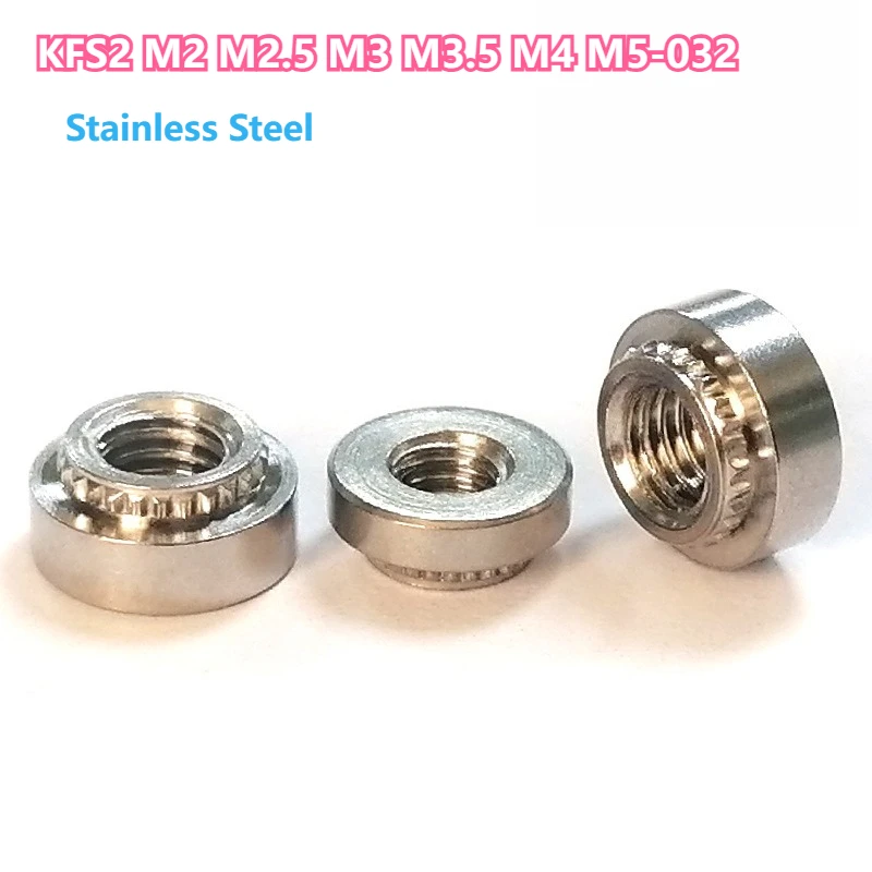 Leijiu Kfs2/kf2-m2 M2.5 M3 M4 M5 Stainless Steel Self-clinching Screw Press In Pcb Board Broaching Nuts