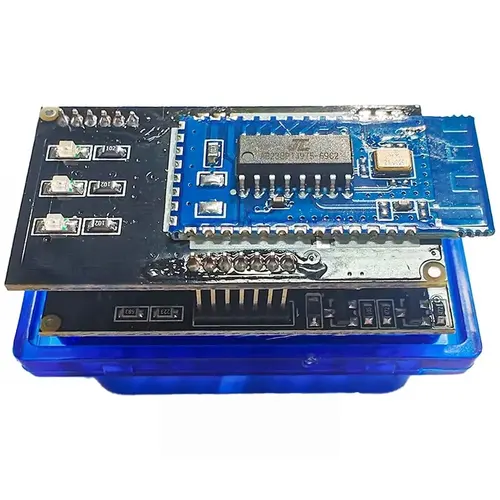 Imagen 2 del producto 2PCB V1.5 ELM327 Bluetooth 5,1 PIC18F25K80 Chip Mini OBD2 escáner de coche herramienta de diagnóstico lector de código para Apple IOS Android 16PIN