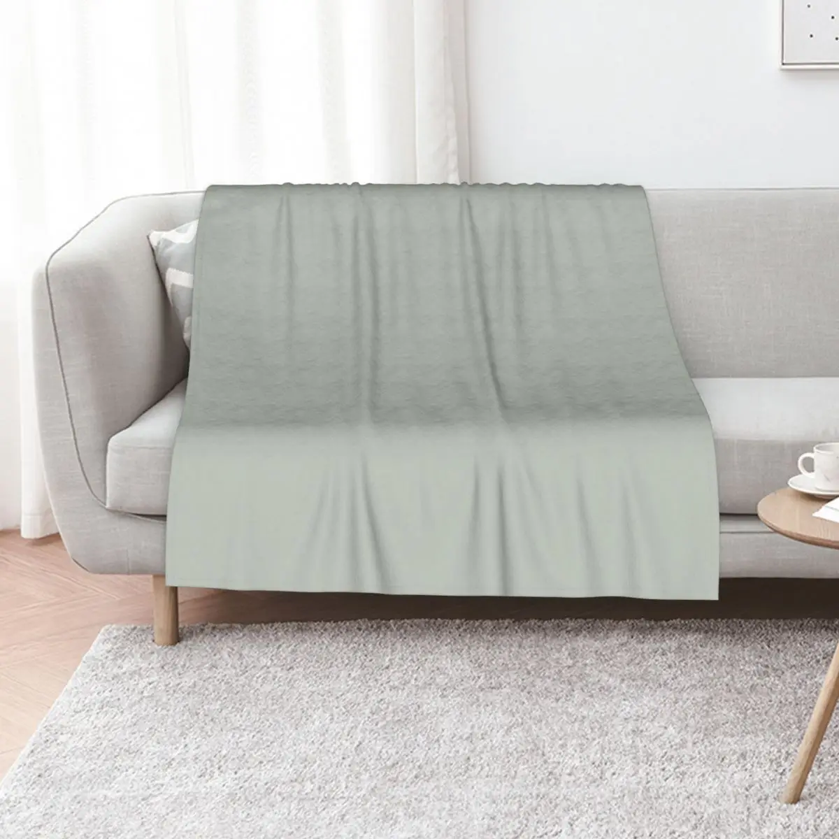 Tranquil Dawn Green - Accent Color Decor Throw Blanket Sleeping Bag Moving Decorative Throw Bed anime Blankets