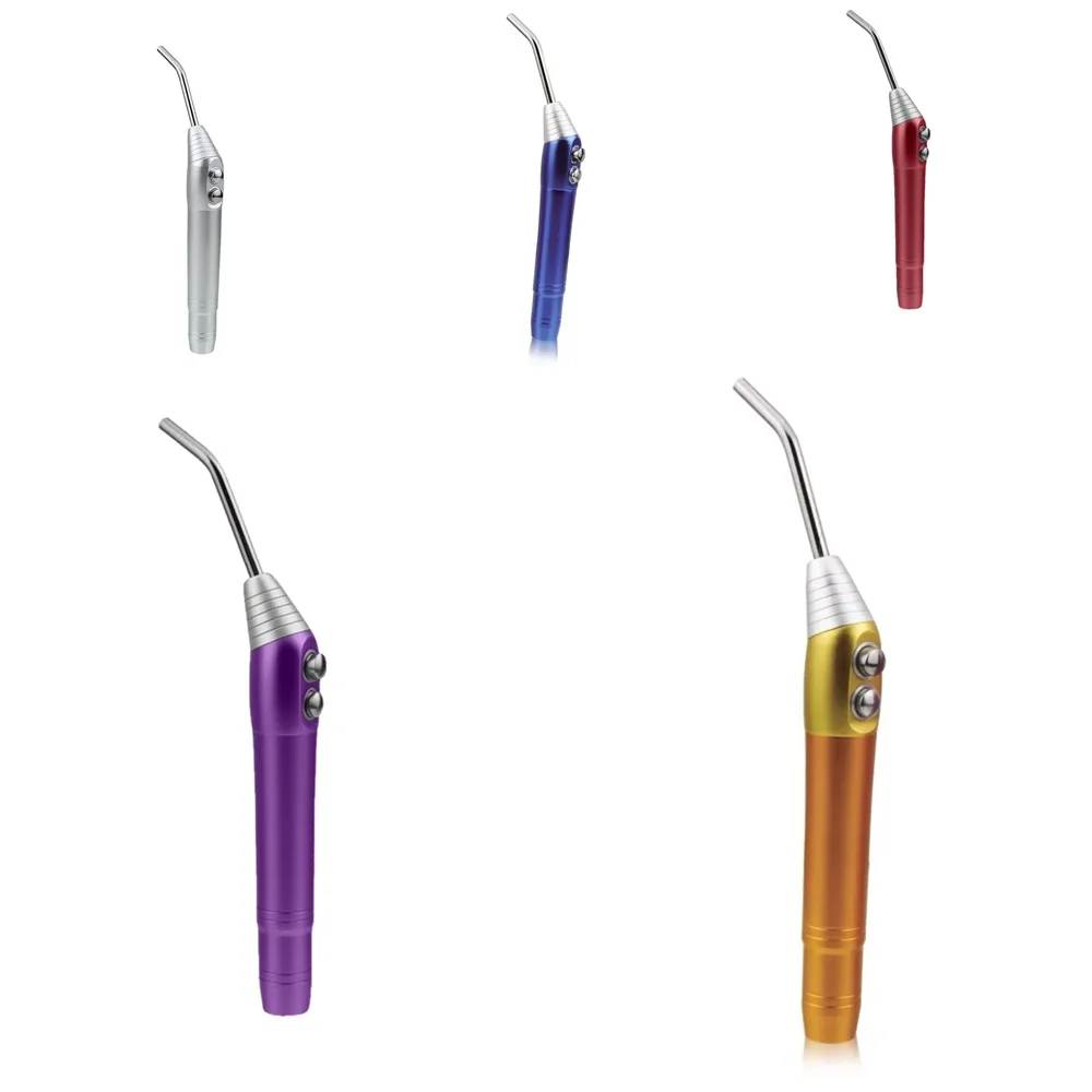 Dental Colorful Air Water Spray Triple 3 Way Handpiece + 2 Autoclavable Nozzle Stainless Steel Dentistry Instrument Tools