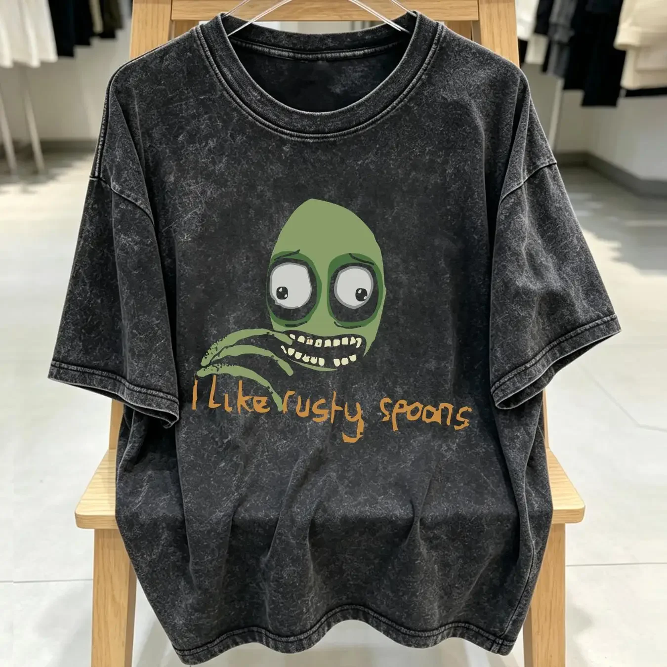 washed T Shirt Salad Fingers David Firth vintage 2005 official Mighty Fine mens L vintage Washed graphic Versatile Slightly