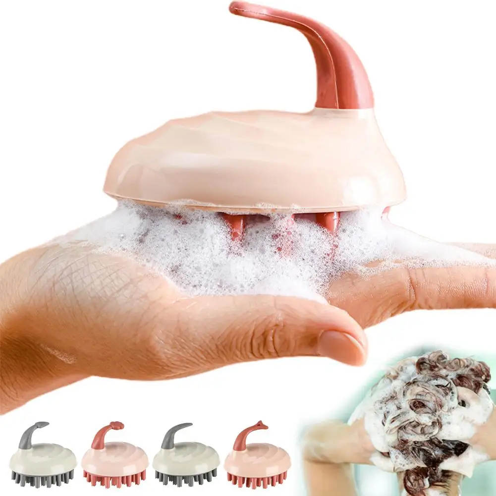 

Силиконовый шампунь, массажная щетка для головы, силиконовая массажная щетка для спа, ванна для мытья тела, щетка для волос, расческа для душа A0D9