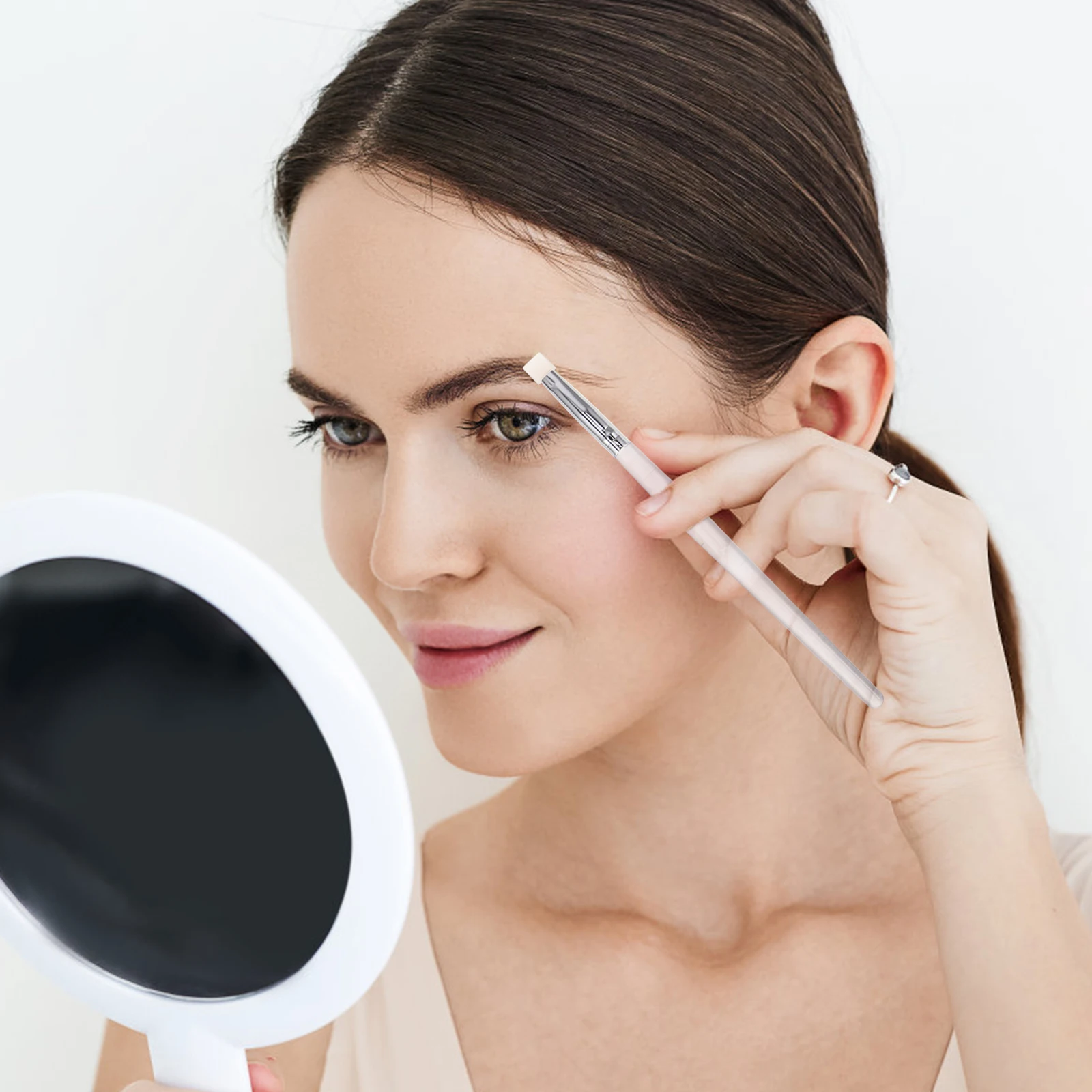 

6 Pcs Eye Makeup Tools Eyelash Curling Brush Applicator Eyeshadow Blending Concealer Stick