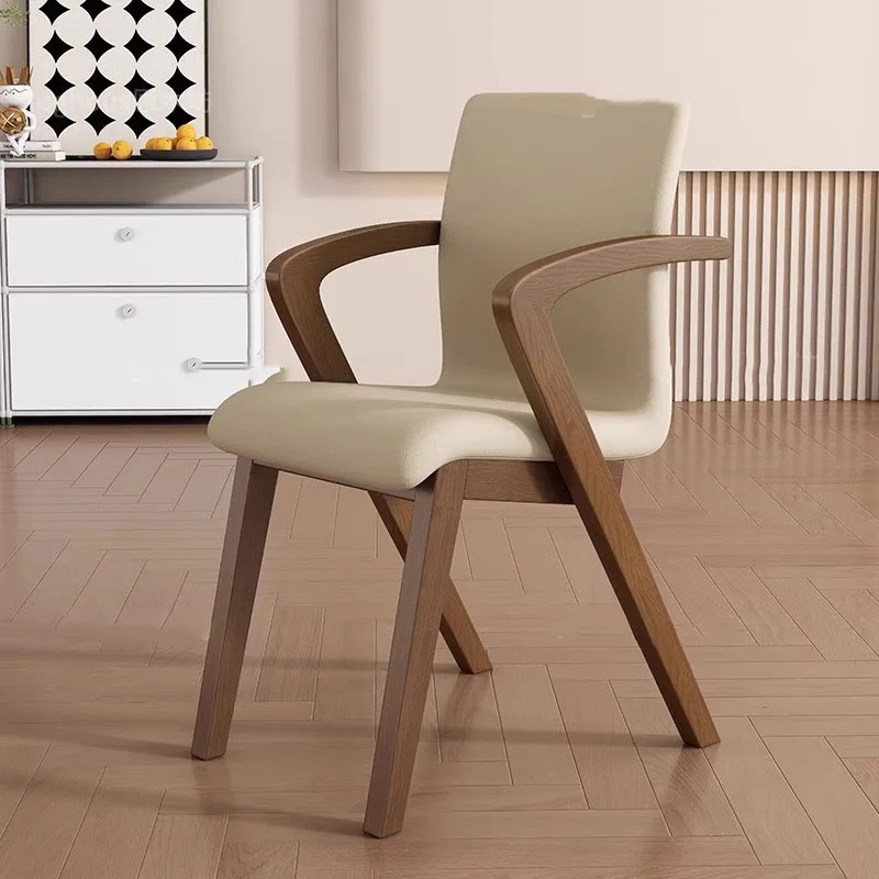 

Set Of 2 Modern Dining Chairs Luxury Elegant Arm Nordic Dining Chairs Dining Room Vanity Chaises Salle Manger Home Furniture