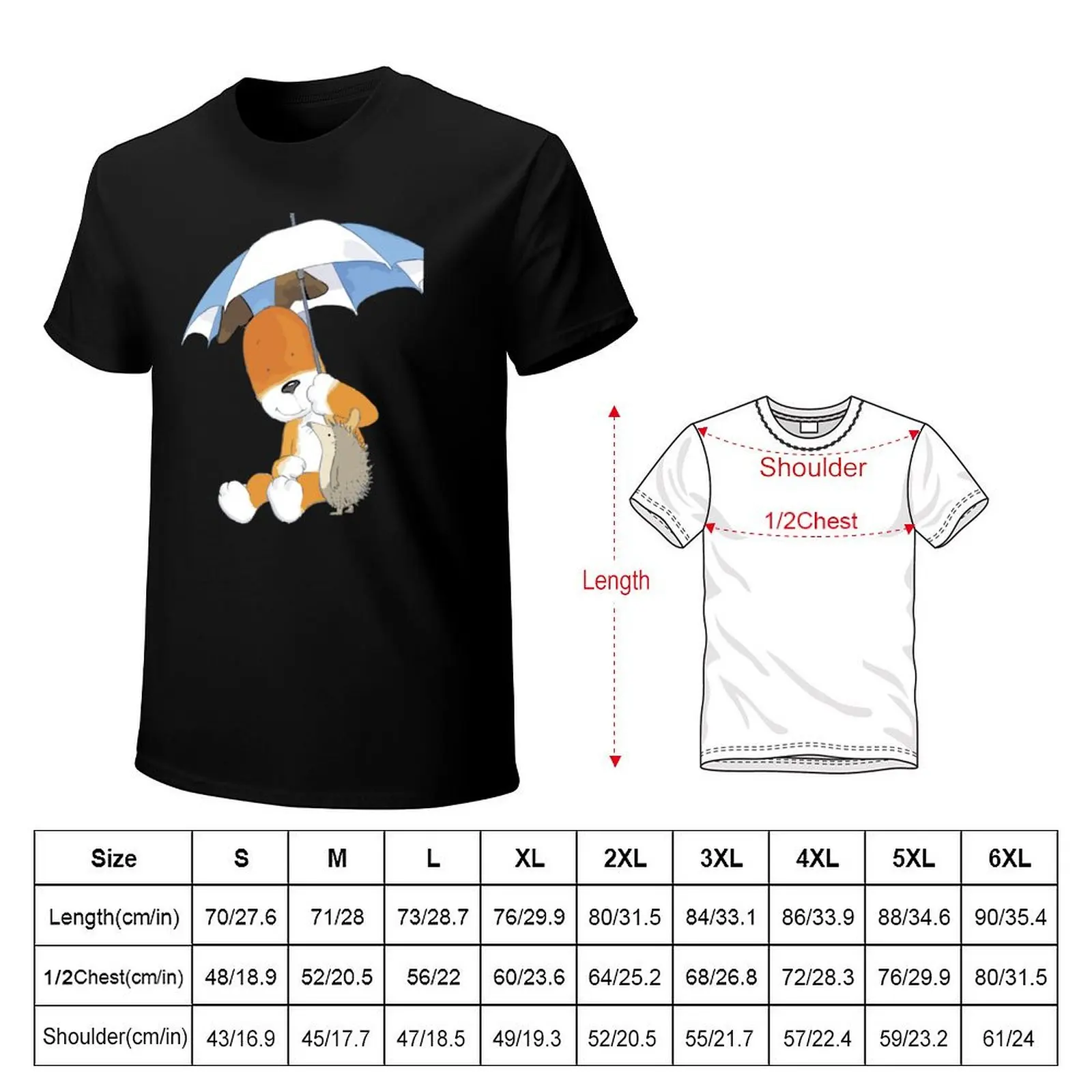 Funny kipper the dog T-Shirt Lightweight Print T-Shirt